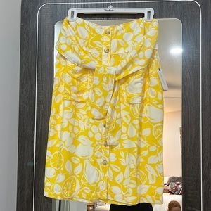 Anthropologie floral midi skirt